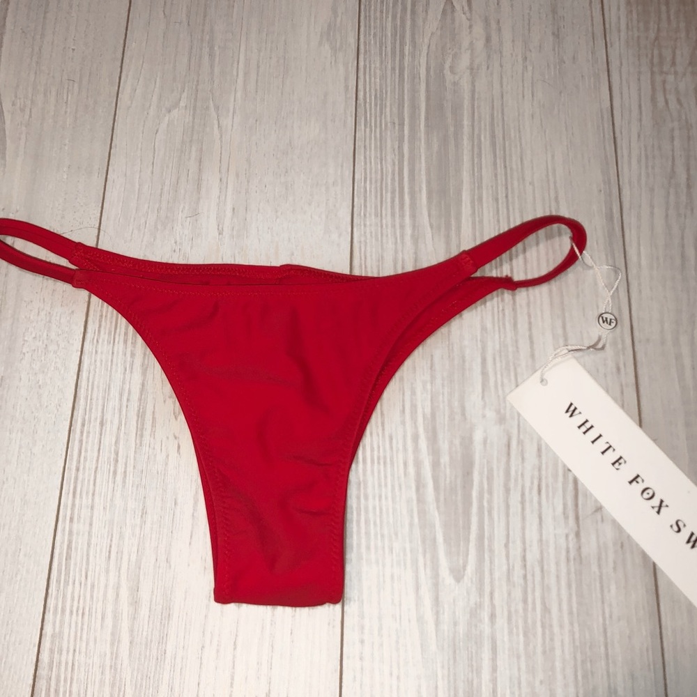 WhiteFoxBoutique Kenji Swim Bikini Bottoms Red❤️